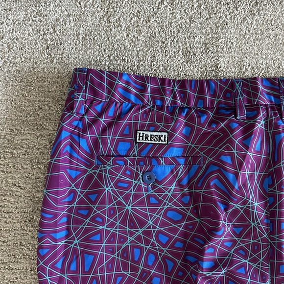 Hreski Abstract Purple Lines Golf Pants‎ – Hreski 127 Size 40/32 - Picture 7 of 8